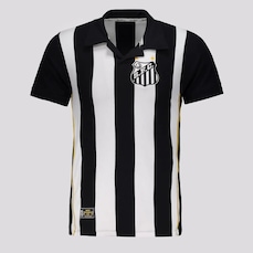 Camiseta Santos 2010 Retrô Mania Listrada Masculina