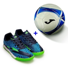 Chuteira De Futsal Joma Evolution Infantil + Bola Joma Campo Star