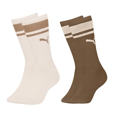 Meias Puma Cano Longo Esportiva Masculina - 2 pares