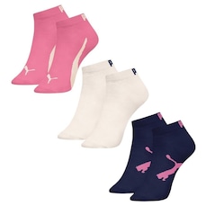 Meia Cano Curto Puma Sapatilha Infantil - 3 pares