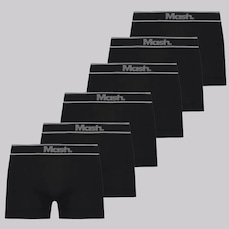 Kit Cueca Masculina Boxer Mash sem Costura - 6 Unidades