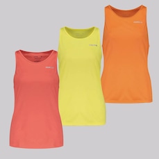 Kit Camiseta Regata Rainha Joy Feminina - 3 Unidades