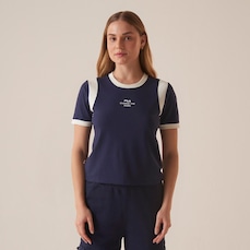 Blusa Fila Ribbed Letter Retro Feminina