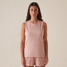 Camiseta Regata Fila Basic Regular Outline Feminina