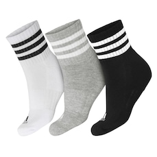 Meia Adidas Cano Baixo Cushioned Sportswear 41 ao 43 - Pack com 3 Pares