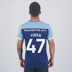 Camiseta Manchester City Foden 47 Navy Masculina FutFanatics