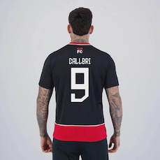 Camiseta São Paulo Calleri 9 Romper Masculina FutFanatics