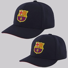 Boné Aba Curva Barcelona - 2 unidades Pai e Filho