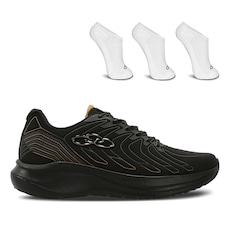 Kit Masculino Tênis Olympikus Volcan 2 + 3 Pares de Meias Olympikus Invisíveis