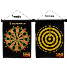 Jogo dardo Gold Sports 15" magnético c/06 setas