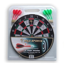 Jogo dardo Gold Sports 12" com 06 setas 08