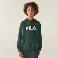 Casaco Com Capuz Fila Canguru Letter B. Infantil