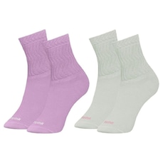 Kit 2 Pares de Meias Cano Médio Puma Esportiva Feminina