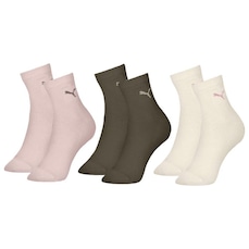 Kit 3 Pares de Meias Cano Médio Puma Esportiva Feminina