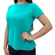 Camiseta Lupo Crepe Lagoon Feminina