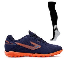 Chuteira De Society Topper Top Drible VI Masculino + Meião Penalty Matis 788