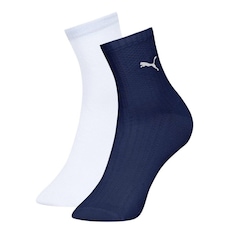 Kit 2 Pares de Meias Cano Médio Puma Esportiva Feminina