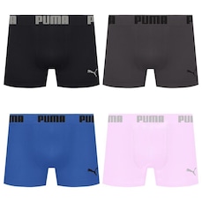 Kit 4 Cuecas Puma Boxer Sem Costura Masculina