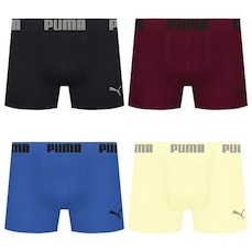 Kit 4 Cuecas Puma Boxer Sem Costura Masculina