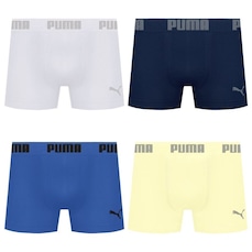Kit 4 Cuecas Puma Boxer Sem Costura Masculina