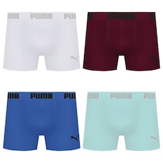 Kit 4 Cuecas Puma Boxer Sem Costura Masculina