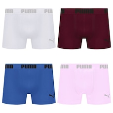 Kit 4 Cuecas Puma Boxer Sem Costura Masculina