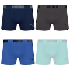 Kit 4 Cuecas Puma Boxer Sem Costura Masculina