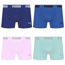 Kit 4 Cuecas Puma Boxer Sem Costura Masculina