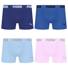 Kit 4 Cuecas Puma Boxer Sem Costura Masculina