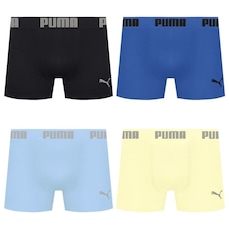 Kit 4 Cuecas Puma Boxer Sem Costura Masculina