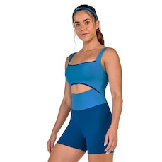 Macacão Alto Giro Curto Detalhe Vazado Feminino