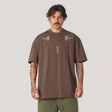 Camiseta Box Fit MCD Skull Caligraffiti Masculino