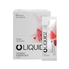 Eletrólitos Zero Açúcares Liquidz® Sabor Melancia com Romã - 1 Caixa com 14 sachês