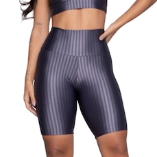 Bermuda Fitness New Zig 3D Vekyo Poliamida Cós Alto - Moda Feminina