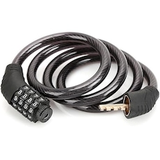 Cadeado de Segurança TJK Para Bicicleta Bike Moto com Senha de Dígitos 8mm Aço Reforçado 65cm