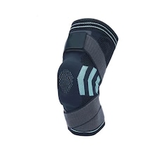 Joelheira Compressão TJK Estabilizador Esportivo Silicone Gel com Faixa Ajustável com Suporte