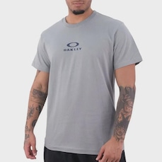 Camiseta Oakley Bark New Tee Cement Masculino