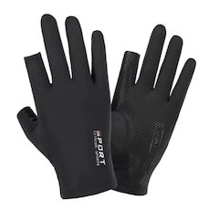 Luvas Gold Sports de Ciclismo Extrreme Halffinger de Seda Ice