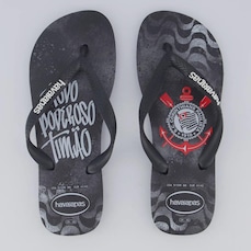 Chinelo Havaianas Corinthians Todo Poderoso Masculino