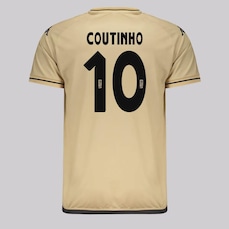 Camisa do Vasco Supporter Shore Dourada 10 Coutinho Kappa Masculina