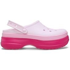 Sandália Feminina Crocs Stacked Clog Dragon Fruit