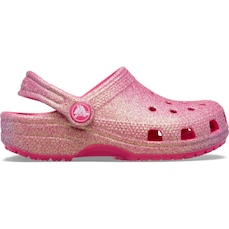 Sandália Unissex Crocs Classic Iridescent Glitter Clog K Dragon Fruit