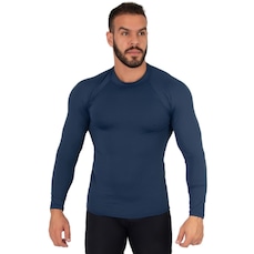 Blusa Térmica Proteção UV Poliamida Vekyo Frio Manga Longa Segunda Pele - Moda Fitness - Masculina