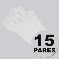 Kit Meia Sapatilha Lupo Invisível 15 Pares Unissex