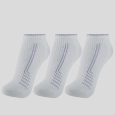 Kit Meia Lupo Sport Roma Cano Curto 3 Pares Unissex