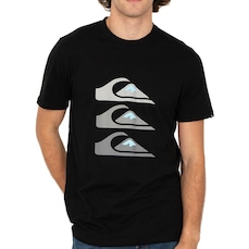 Camiseta Quiksilver Three Logo SM26 Masculina