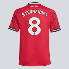 Camisa Manchester United Home 2026 Adidas 8 B. Fernandes Infantil