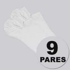 Kit Meia Sapatilha Lupo Invisível 9 Pares Unissex