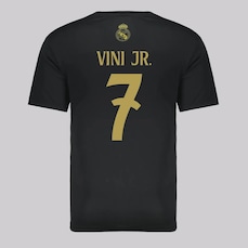 Camisa Real Madrid Soft 7 Vini Jr Infantil
