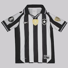 Camisa do Botafogo I 2025 Reebok Campeão Libertadores 2024 Infantil